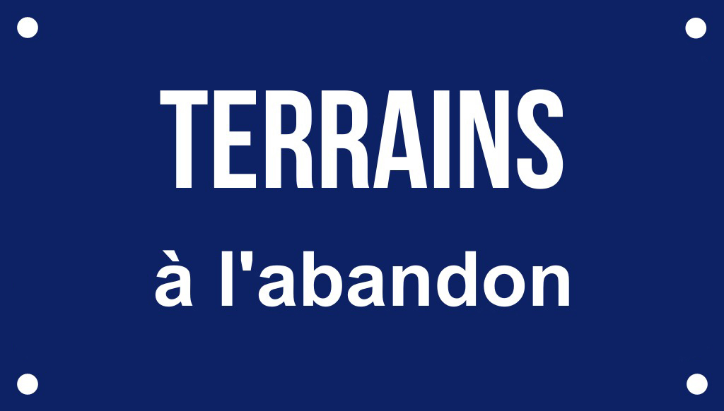 Terrains à l'abandon